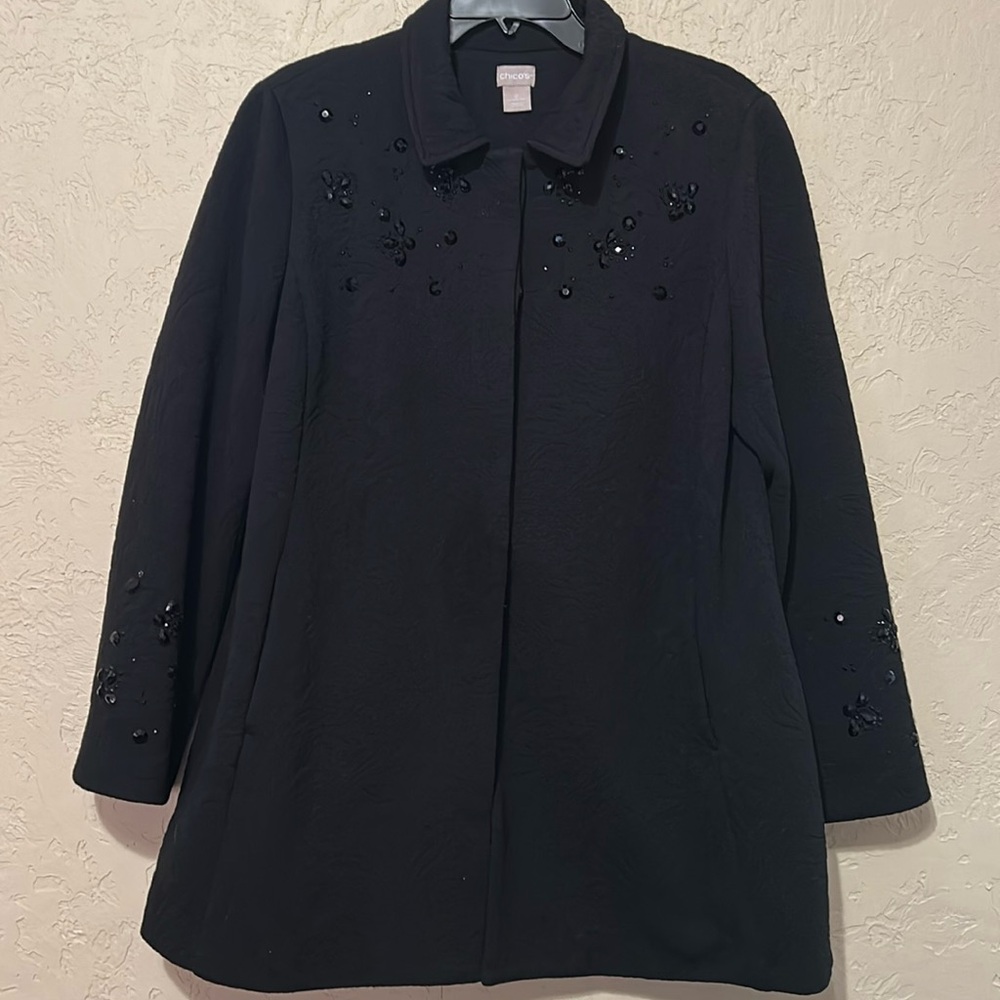 Chico’s Elegant Black Women's Coat